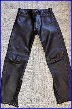 Men's Leatherman NYC Leather Uniform Pants size 30 MINT! (Gay Interest)
