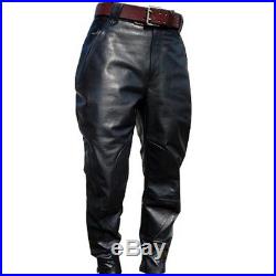 Men's Nappa Leather Jodhpurs Pant Trouser New All Sizes