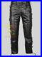Men-s-Real-Cowhide-Waxed-Black-Leather-Pants-Side-Lacing-Jean-Trouser-Cuir-Braun-01-cl