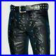 Men-s-Real-Cowhide-Waxed-Black-Leather-Pants-Side-Lacing-Jean-Trouser-Cuir-Braun-01-ydj