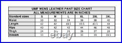 Men's Real Lambskin Leather Bikers 5 Pockets Royal Blue Leather Jeans Style Pant