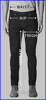 Men's Real Leather Bikers Pants Laces Up Waist Leather Pants 501 Style Pants