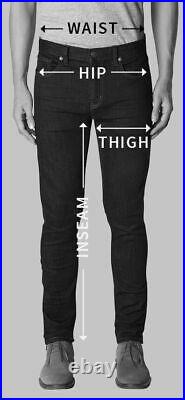 Men's Real Leather Bikers Pants Side & Front Laces Up Bikers Pants Trousers Blac