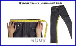 Men's Real Leather Bikers Pants Side and Front Laces Up Bikers Pants Trousers