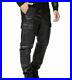Men-s-Real-Leather-Cargo-Pants-Trouser-Bikers-Jeans-Jogging-Schwarz-Lederhosen-01-mz