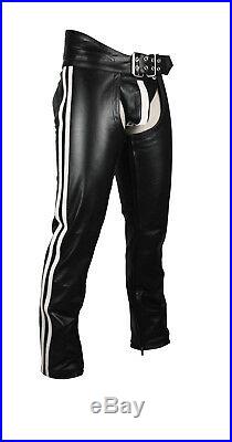 Men’s Real Leather Chaps Bikers Chaps Leather Gay Interest Chaps IN 3 ...