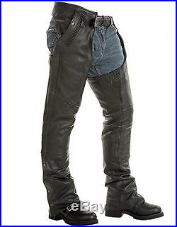 Men's Real Leather Chaps Bikers Leather Chaps