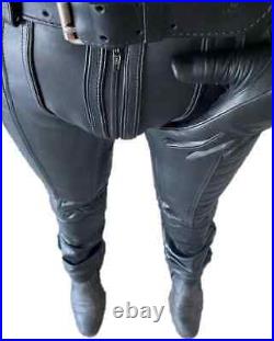 Men's Real Leather Pant Genuine Leather Party Heavy Duty Pants