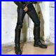Men-s-Real-Leather-Pants-Rear-Double-Zip-Schwarz-Jeans-Trousers-Gay-Padded-Cuir-01-sozx