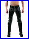 Men-s-Real-Leather-Pants-Rear-Zip-Schwarz-Jeans-Trousers-Padded-White-Piping-Gay-01-tltu