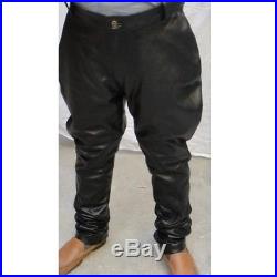 Men's Thick Leather Jodhpurs Pant Trouser New All Sizes