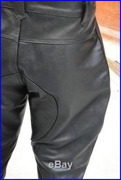 Men's Thick Leather Jodhpurs Pant Trouser New All Sizes