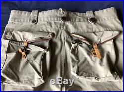 Men's vintage Polo Ralph Lauren military cargo pants leather straps size 36x33