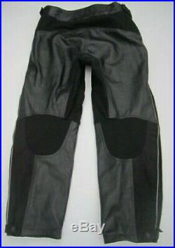 Mens 36 Harley Davidson FXRG black leather padded motorcycle pants