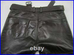 Mens 38x34 Harley Davidson Hein Gerike brown leather motorcycle pants may fit 36