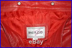Mens 42 red leather pants & suspenders Bagazio clown owned