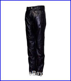 Mens 4669 Black Classic Stylish Fashion Soft Napa Real Leather Designer Slim Fit