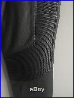 Mens Balmain For H&M Genuine Leather Pants Size Small Moschino