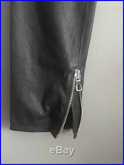 Mens Balmain For H&M Genuine Leather Pants Size Small Moschino
