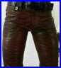 Mens-Breeches-Brown-Leather-Pant-Double-Zips-Bikers-Motorbike-Pant-Vintage-01-gfb