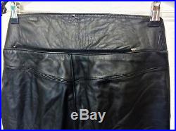 Mens DAINESE Leather Biker Pants Trousers Motorcycle Riding Armored Black Sz 52