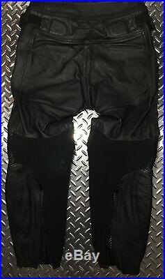 Mens Dainese Perforated Leather Motorcycle Pants Sz 52EU