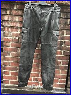 Mens Diesel Camo Leather Ci- United-ed Trousers Cargo Pants Size 31