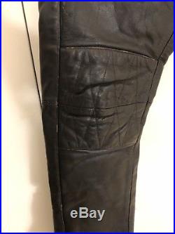 Mens Isabel Marant H&M Black Leather Biker-Style Trousers pants Size 36 W Exc