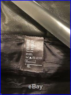Mens Isabel Marant H&M Black Leather Biker-Style Trousers pants Size 36 W Exc