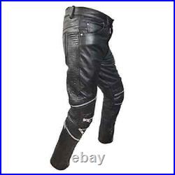 Mens Leather Bikers Jeans Mode lCow Hide Leather Biker Pant Mens Leather Pant