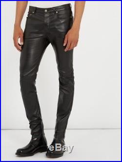 Mens Leather Jeans Thigh Fit Outrageously Luxury Pants Trousers