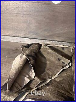 Mens Leather pants Wilson M. JULIAN Vintage, size 38x35 GREEN CAMOFLAGE EUC