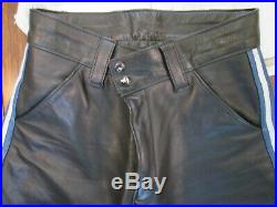 Mens Northbound Leather Pants Breeches 30 and White Leather Police Shirt Small