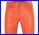 Mens-Real-Cowhide-Leather-Soft-Slim-Fit-Orange-Leather-Pants-Casual-Tight-Biker-01-ffug