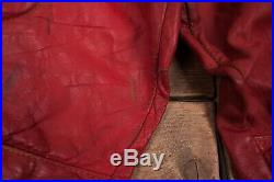 Mens Vintage Brooks Gold Label Leather Motorcycle Trousers 36 x 28 JW 13375