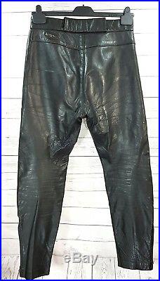 Mens Vintage Lewis Leathers pants motorcycle Trousers jeans size W32 ...