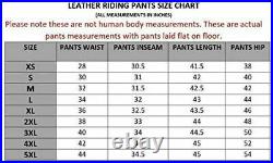 Mens genuine cowhide hot style pants real leather night club hand made Trousers