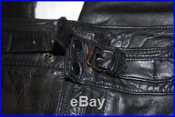 Mens leather motorcycle pants