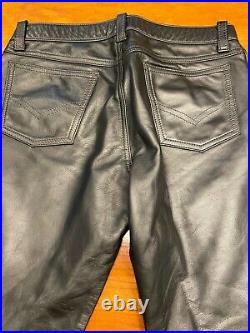 Mens leather pants 34, Mister S brand, great condition, hardly worn, button fly