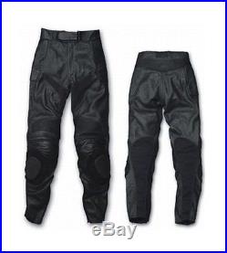 Mens leather racing biker motorcycle pant withknee sliders LLL-174