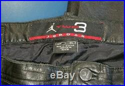 Michael Jordan TWO3 Discontinued Brand Men Black Leather Pants 42W 31L Big Tall