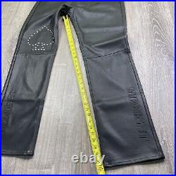 Midnight Studios Shane Gonzalez Black PU Leather Pants Men's Size 36 X 32 NEW