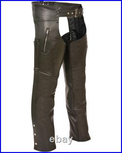 Milwaukee Leather Men's Zippered Thigh Pocket Chaps SH1190