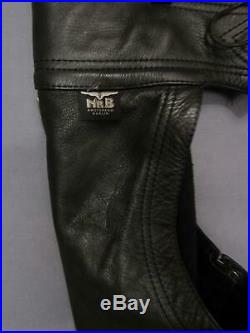 Mr B Amsterdam Berlin Black Leather Chaps Mens 34