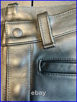 Mr S Leather GENUINE Uniform Breeches, 32 Waist, Black / Gray Used, see photos