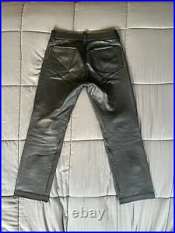 Mr S Leather'Naked' Leather Jeans 34x29