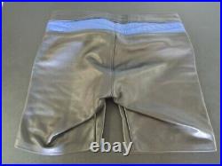 Mr. S Leather San Francisco Black and Blue Padded Shorts Football Pants Size 34