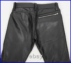 Mr S Leather leather pants 30-32 waist gay fetish cut black