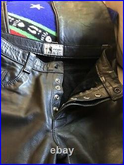 Mr S Leathers Levis 501 Style Leather Pants Waist 31, Inseam 30