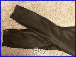 NEW - Men's Vince Genuine Black Leather Jogger Pants Sweatpants Medium M